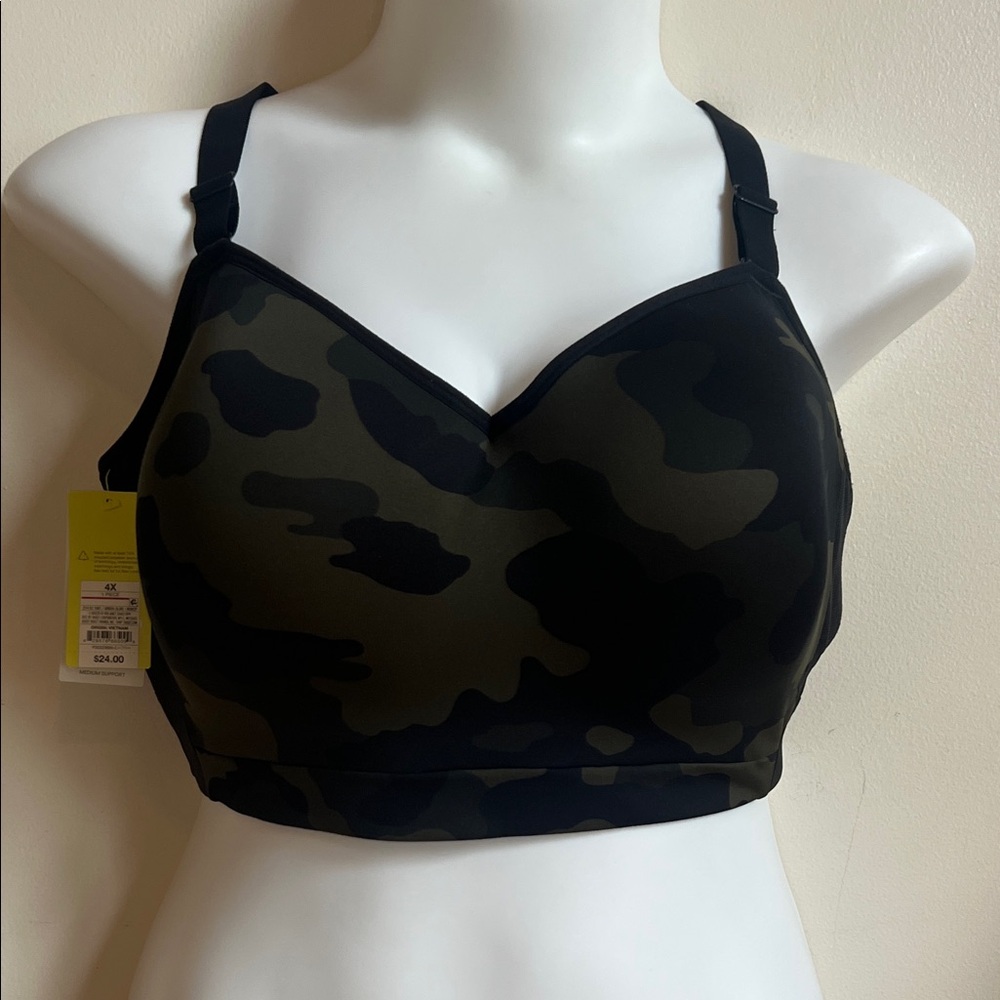 All in Motion Camo Sports Bra 4X